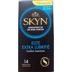 SKYN ELITE EXTRA LUBRIFIE - супер зволожені презервативи без латексу 14 шт.